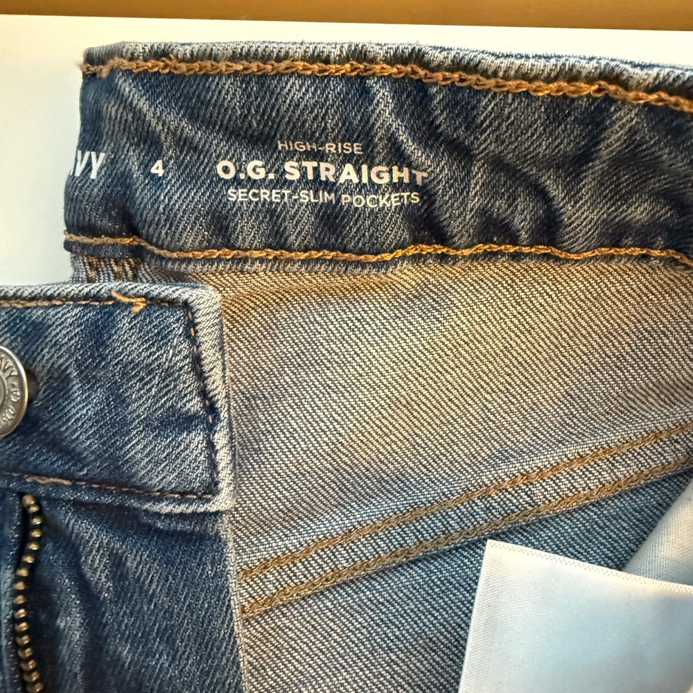 OLD NAVY HIGH RISE OG STRAIGHT JEAN - Picture 2 of 2